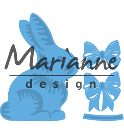 LR0519 - Marianne Design - Easter bunny with bow