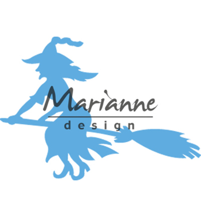 LR0561 - Marianne Design - Witch on broomstick