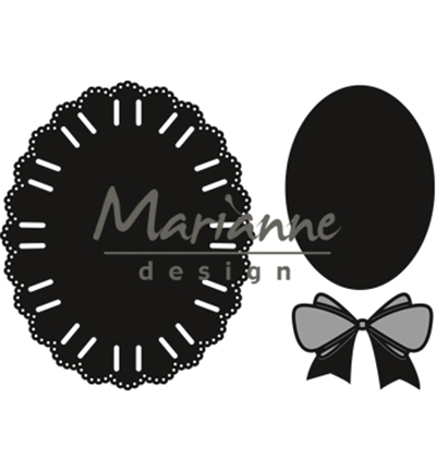 CR1458 - Marianne Design - Oval ribbon die