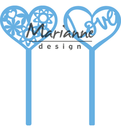 LR0573 - Marianne Design - Heart pins (set of 2)