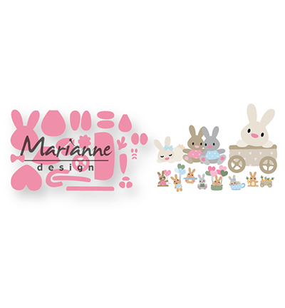 COL1463 - Marianne Design - Elines baby bunny