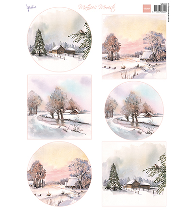MB0205 - Marianne Design - Matties Mooiste Winter landscape