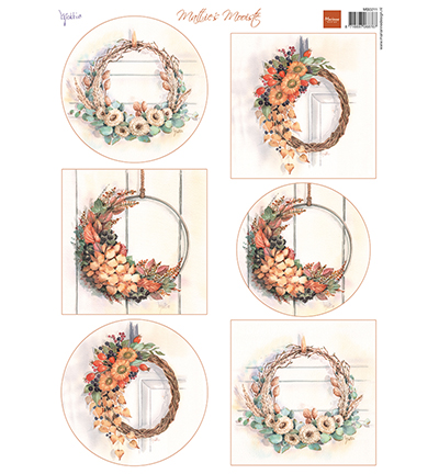 MB0211 - Marianne Design - Mattie Mooiste - Autumn Wreaths