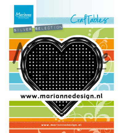 CR1482 - Marianne Design - Cross Stitch Heart