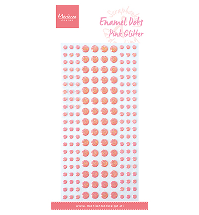 PL4531 - Marianne Design - Enamel dots pink glitter