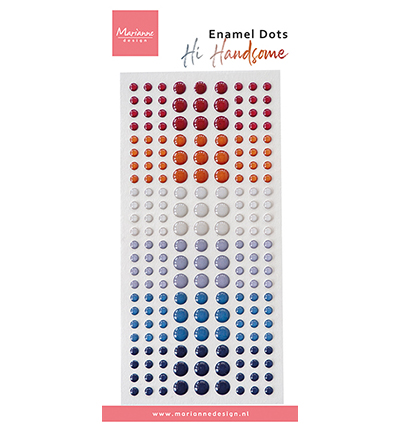 PL4538 - Marianne Design - Enamel dots, Hi Handsome!