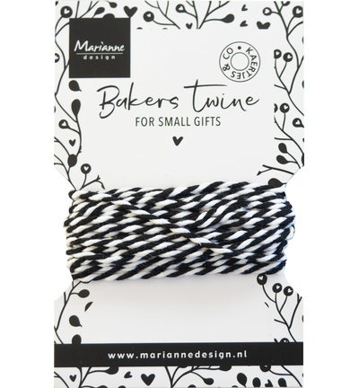 55503 - Bakers twine - black/white