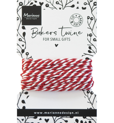 55504 - Bakers twine - red/white
