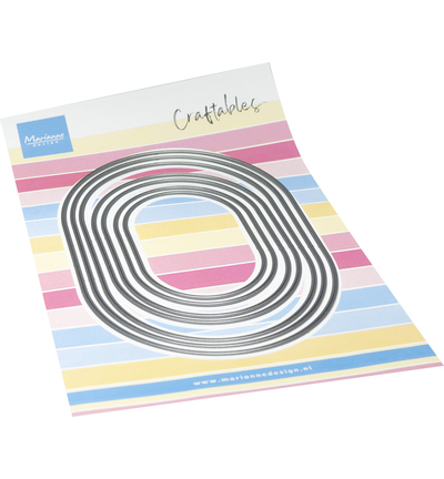 CR1721 - Marianne Design - Basic dies - oval rectangle - Formes de base