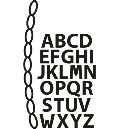 CR1281 - Marianne Design - Mini alphabet & garland