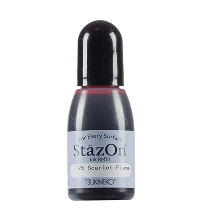 SZR-000-025 - Tsukineko - StazOn Nachfüllfarbe Scarlet Flame