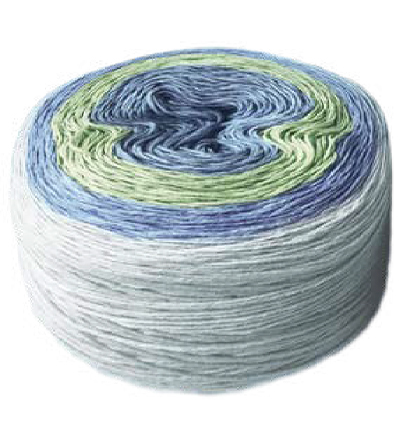108058-08 - Stafil - Magic Dream Yarn 200gr, Green/light blue/medium blue/lilac