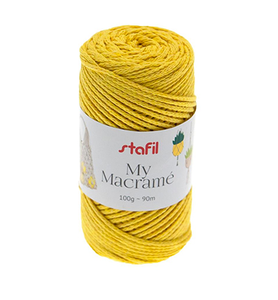 108073-17 - Stafil - Macrame Yarn, Yellow