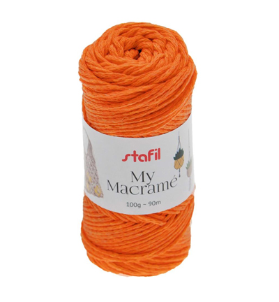108073-23 - Stafil - Macrame Yarn, Orange
