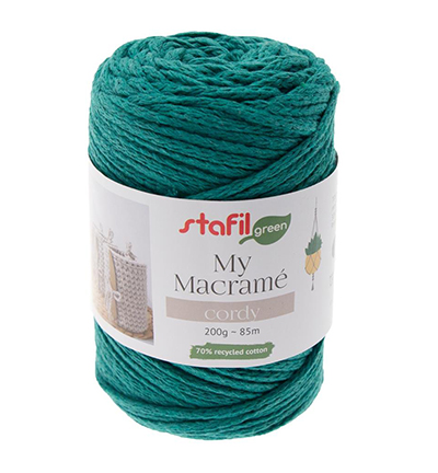 108075-31 - Stafil - Macrame Cordy, Emerald Green