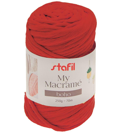 108076-14 - Stafil - Macrame Boho, Red