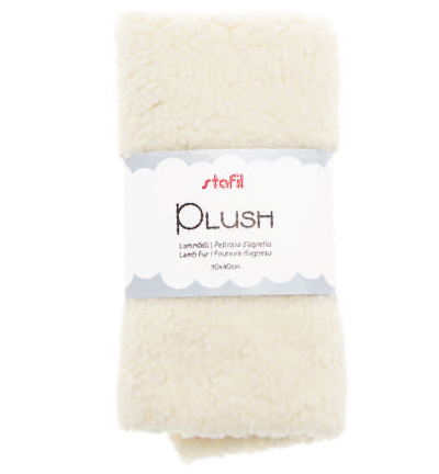 240016-01 - Stafil - Plush, soft fabric white, 100% polyester
