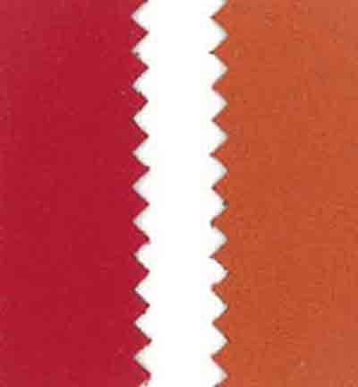 240068-05 - Stafil - Leatherette, d.face velor, Red / Orange