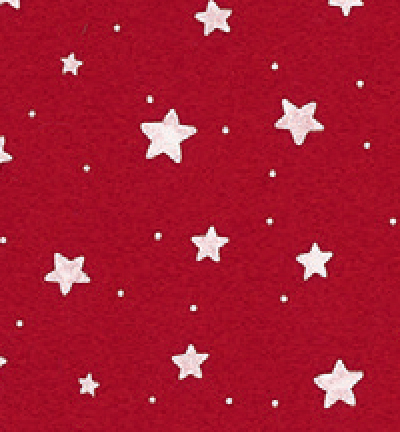 250135-8 - Stafil - Felt stars, Red/White