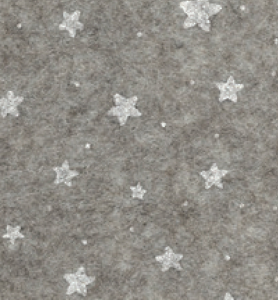 250135-34 - Stafil - Felt stars, Beige melange/White