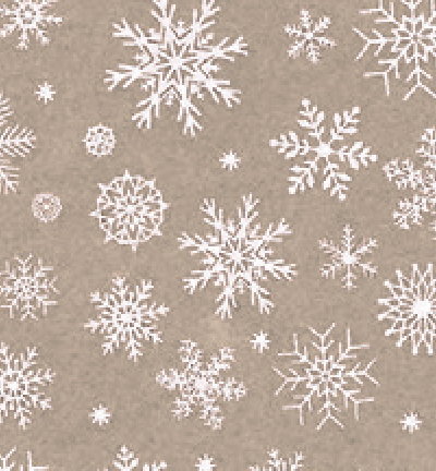 250150-34 - Stafil - Felt snowflakes, Beige melange/White