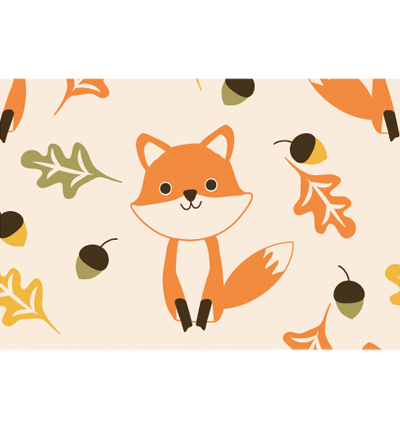 250155-23 - Stafil - Felt Foxes, Flesh Colour/Multicolor