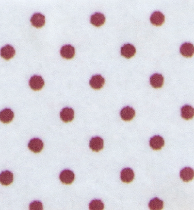 250171-1 - Stafil - Felt dots, White/Red
