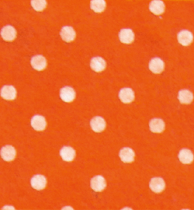 250171-7 - Stafil - Felt dots, Orange/White