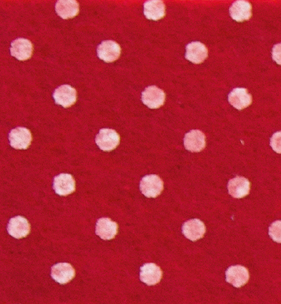 250171-8 - Stafil - Felt dots, Red/White