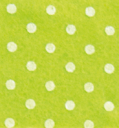 250171-10 - Stafil - Felt dots, Pistachio Green/White