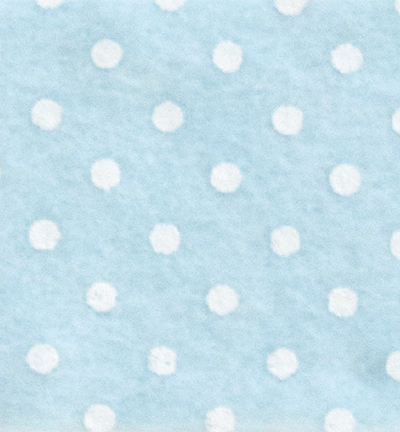 250171-16 - Stafil - Felt dots, Light Blue/White