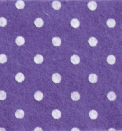 250171-26 - Stafil - Felt dots, Lilac/White