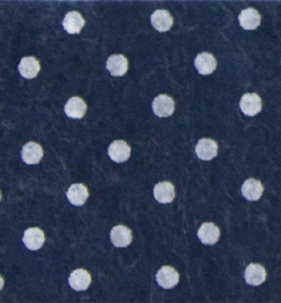 250171-33 - Stafil - Felt dots, Blue melange/White