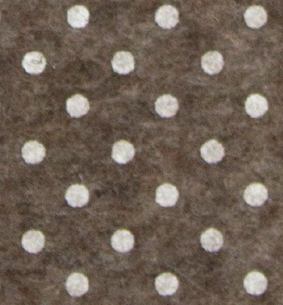 250171-40 - Stafil - Felt dots, Brown melange/White