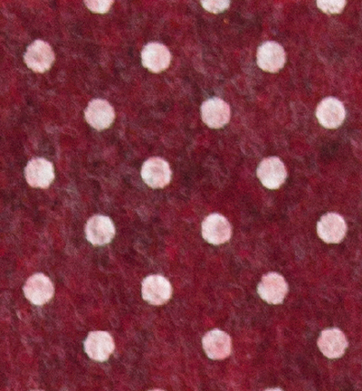 250171-41 - Stafil - Felt dots, Red melange/White