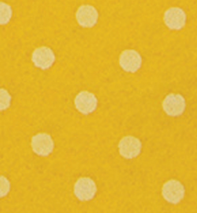 250171-42 - Stafil - Felt dots, Maize Yellow/White
