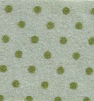 250171-46 - Stafil - Felt dots, Grey Silver/Olive Green