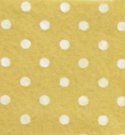 250171-56 - Stafil - Felt dots, Yellow Pastel/Cream