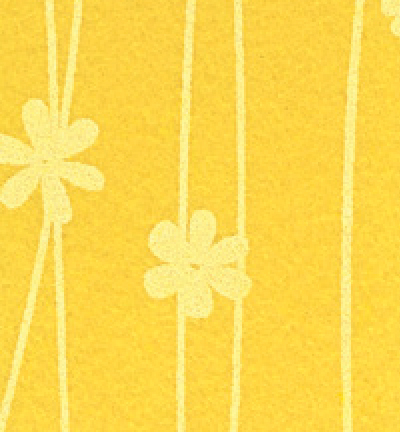 250190-48 - Stafil - Felt flowers, Yellow Ochre/Cream