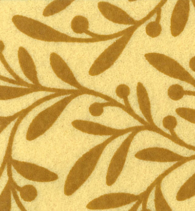 250191-56 - Stafil - Felt olive picks, Yellow Pastel/L. Brown