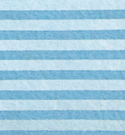 250194-47 - Stafil - Felt stripes, Azure/Cream