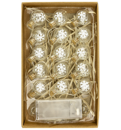 3800-14 - Stafil - Guirlande de Lumineuse LED, flocon de neige