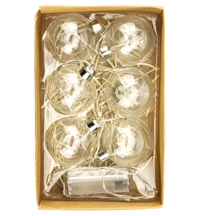 3800-17 - Stafil - LED-lichtslinger van glas, warm licht