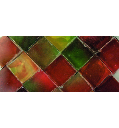 7612-001 - Stafil - Glass mosaic, red/green