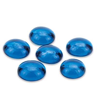 7612-45 - Stafil - Glass stones, blue