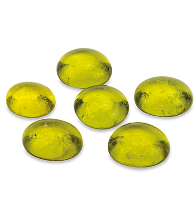 7612-41 - Stafil - Glass stones, yellow