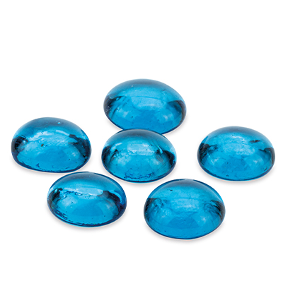 7612-44 - Stafil - Glass stones, turquoise