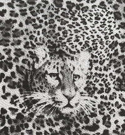 240094-4 - Stafil - Tissu en similicuir, leopard grey