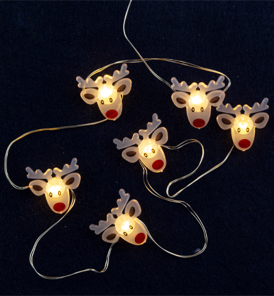 3800-231 - Stafil - mini LED, reindeers, x20