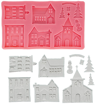 740039-96 - Stafil - silicone mold, Christmas houses